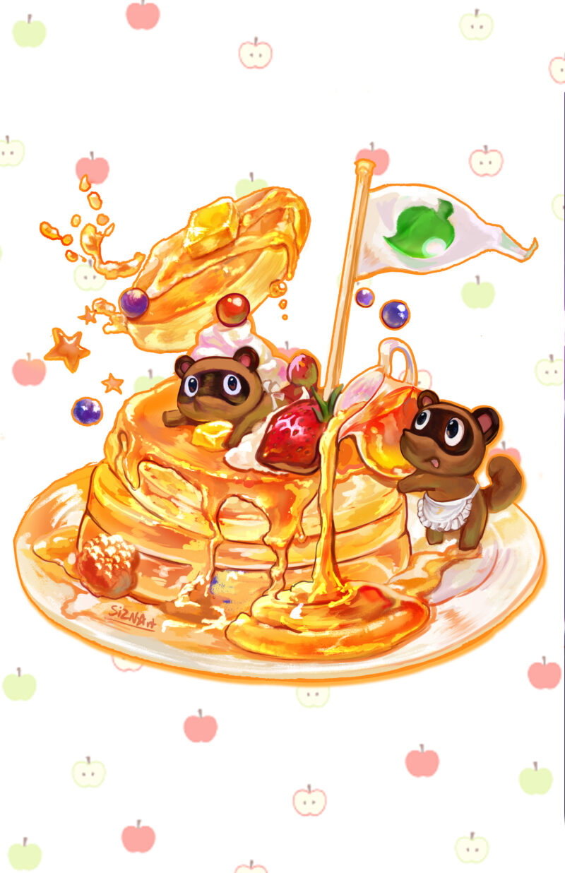 Animal Crossing Timmy Tammy fanart food print