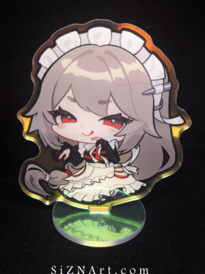 Zenless Zone Zero | Rinna Keychain | ZZZ Alexandrina Chibi Holographic Acrylic Standee | Keychain | Victorian Housekeeping | ZZZ Merch