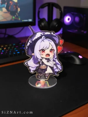 Zenless Zone Zero | ZZZ Vivian Holographic Acrylic Standee ZZZ Fanmade Merch | Anime Acrylic Keychain
