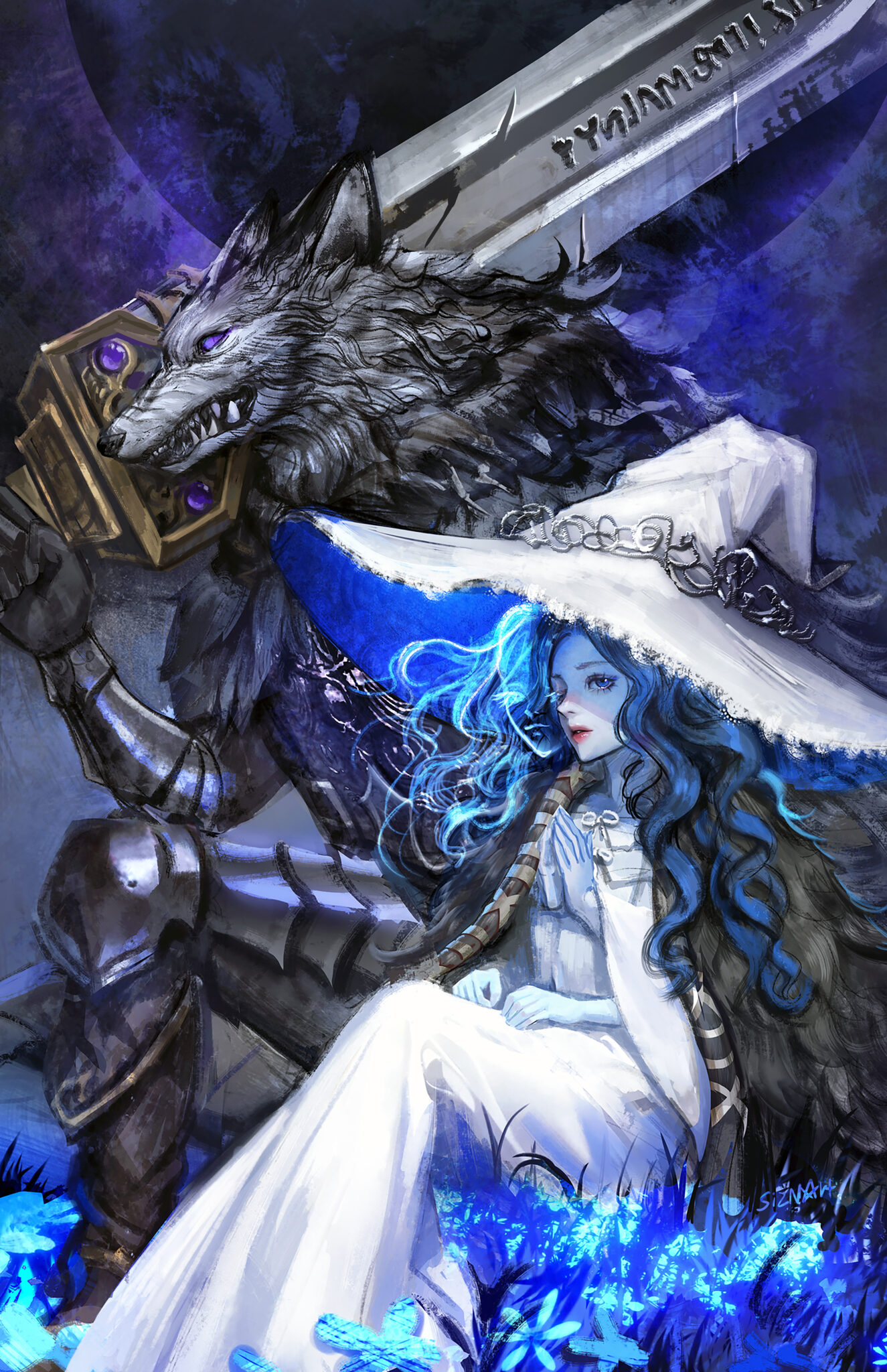 Elden Ring Ranni & Blaidd Fanart – Siznart
