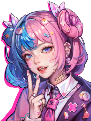 Pastle Blue and Pink SiZNA Decal